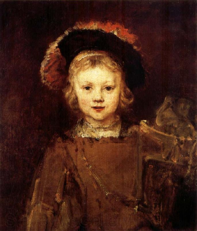 REMBRANDT Harmenszoon van Rijn Young Boy in Fancy Dress Norge oil painting art